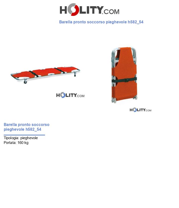 Barella pronto soccorso pieghevole h582_54