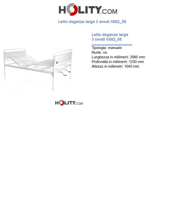 Letto degenza large 3 snodi h582_58