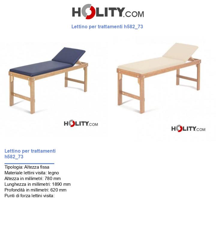 Lettino per trattamenti h582_73