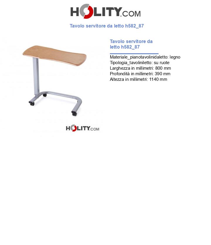 Tavolo servitore da letto h582_87