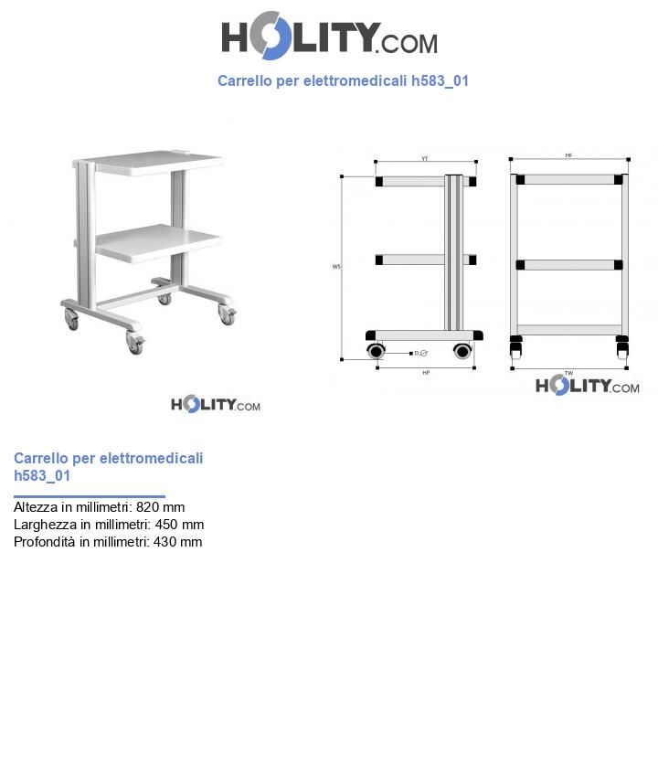 Carrello per elettromedicali h583_01
