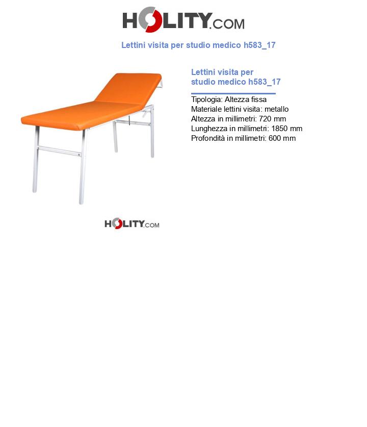 Lettini visita per studio medico h583_17