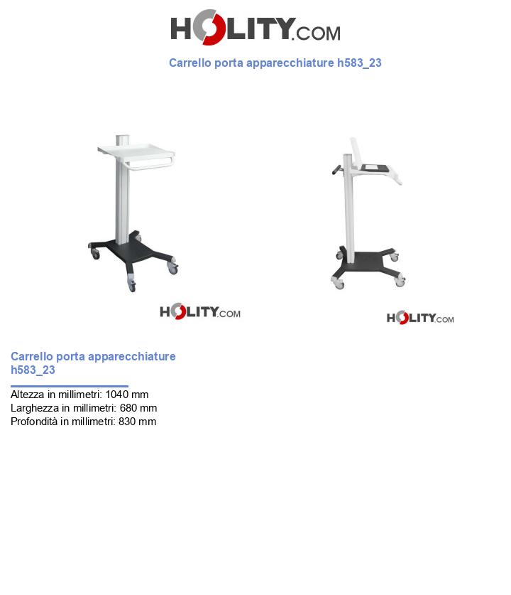 Carrello porta apparecchiature h583_23