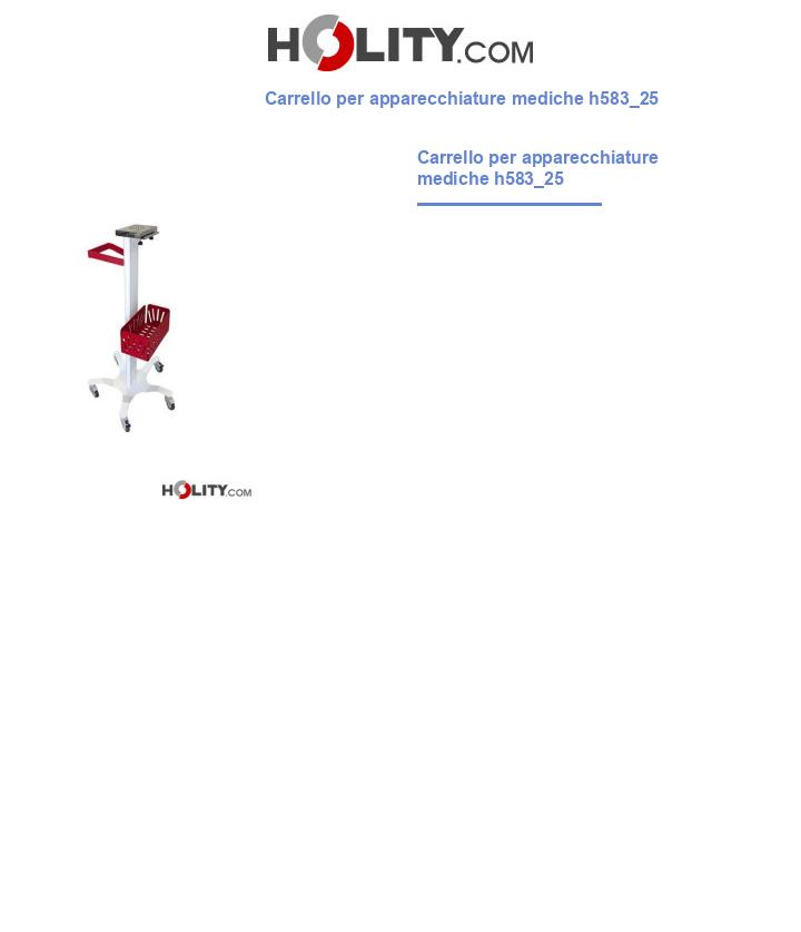 Carrello per apparecchiature mediche h583_25