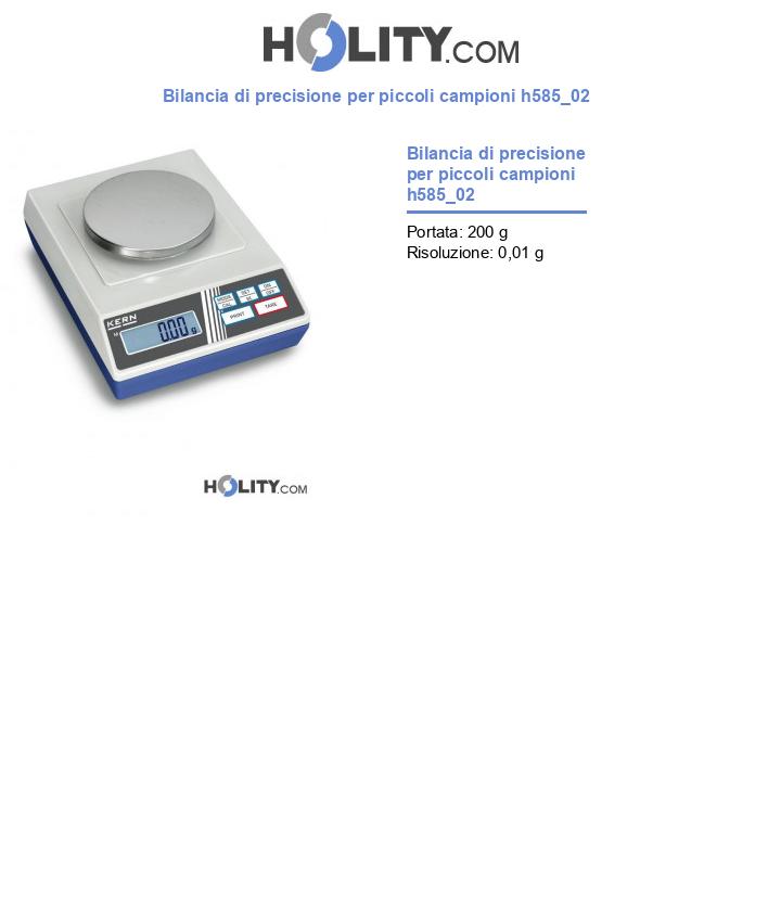 Bilancia di precisione per piccoli campioni h585_02
