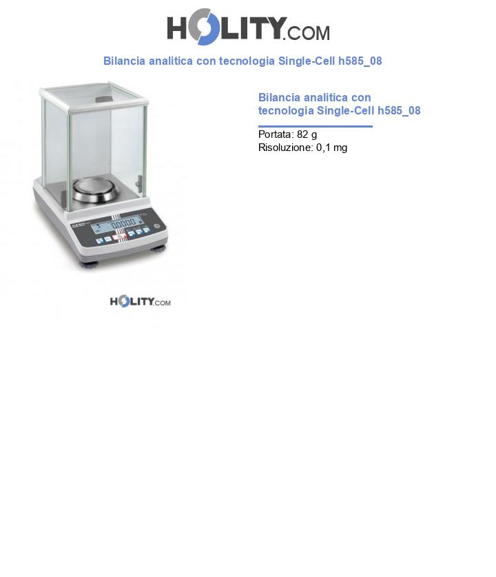 Bilancia analitica con tecnologia Single-Cell h585_08