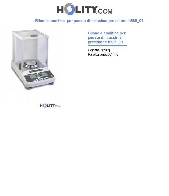 Bilancia analitica per pesate di massima precisione h585_09