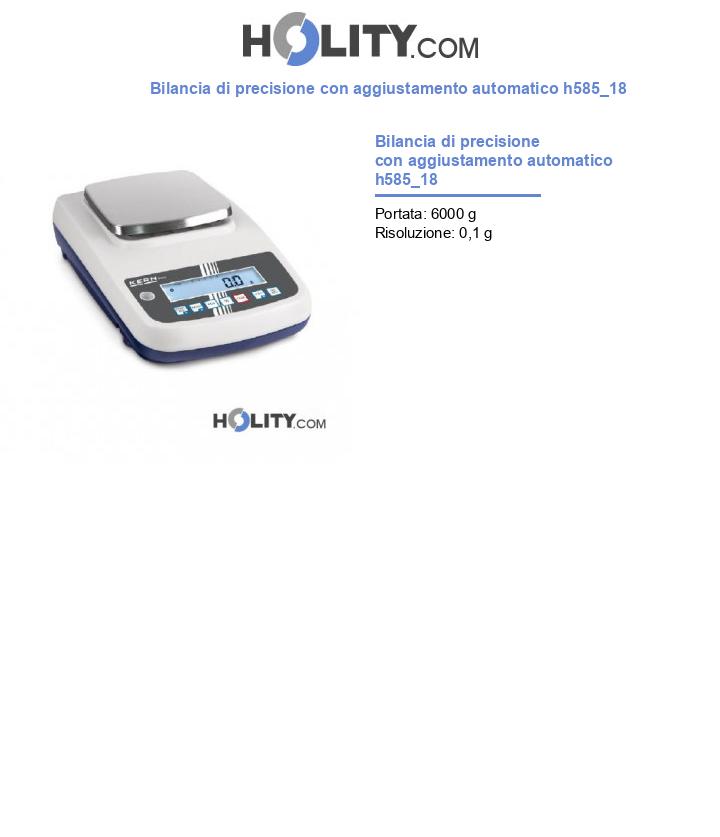 Bilancia di precisione con aggiustamento automatico h585_18