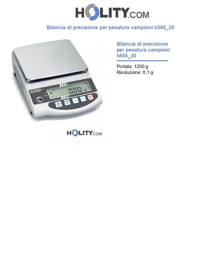 Bilancia di precisione per pesatura campioni h585_20