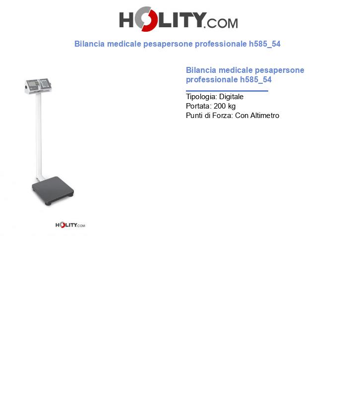 Bilancia medicale pesapersone professionale h585_54
