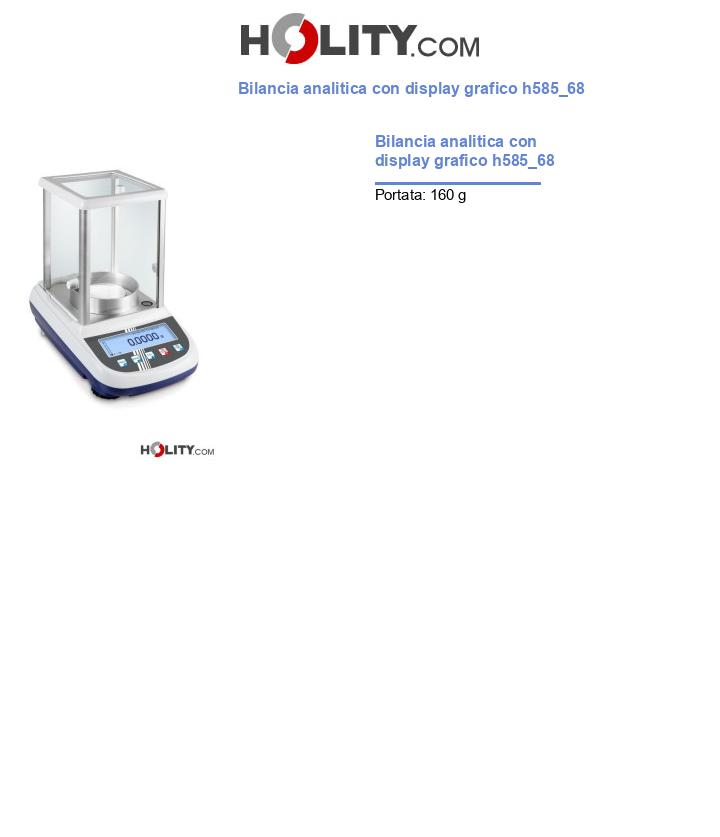 Bilancia analitica con display grafico h585_68