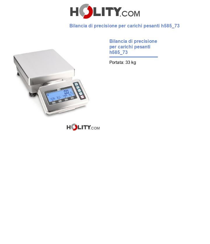 Bilancia di precisione per carichi pesanti h585_73