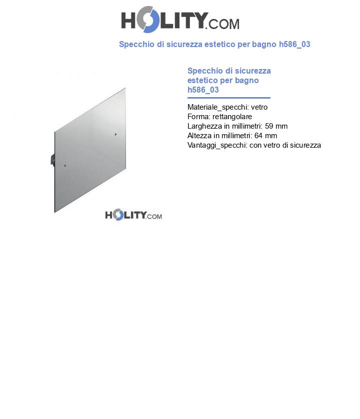 Specchio di sicurezza estetico per bagno h586_03