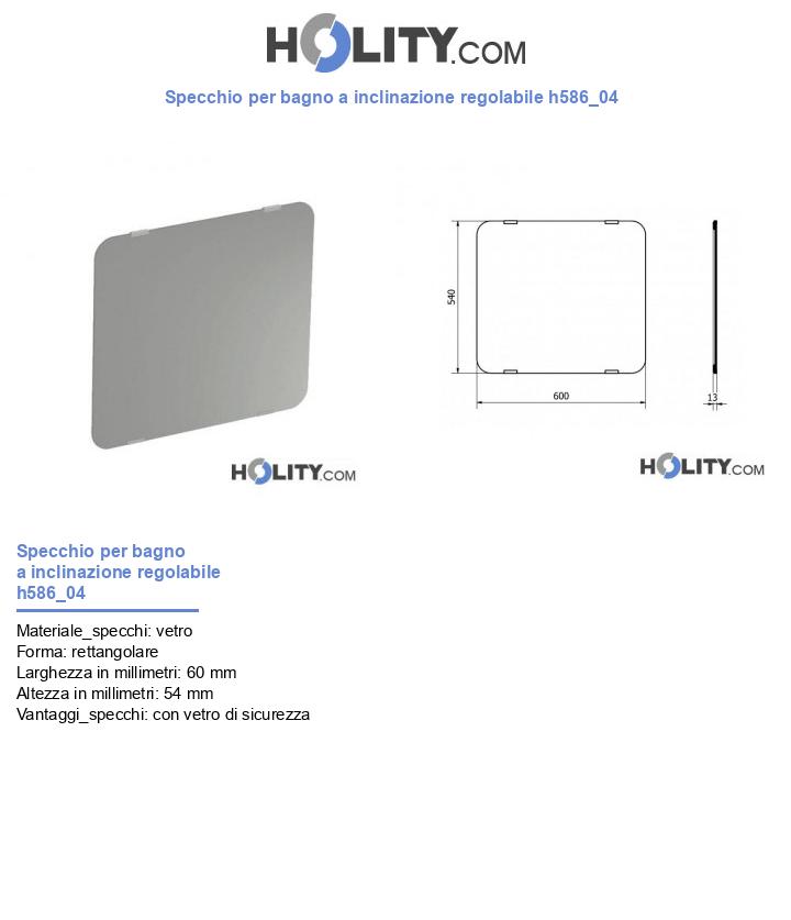 Specchio per bagno a inclinazione regolabile h586_04