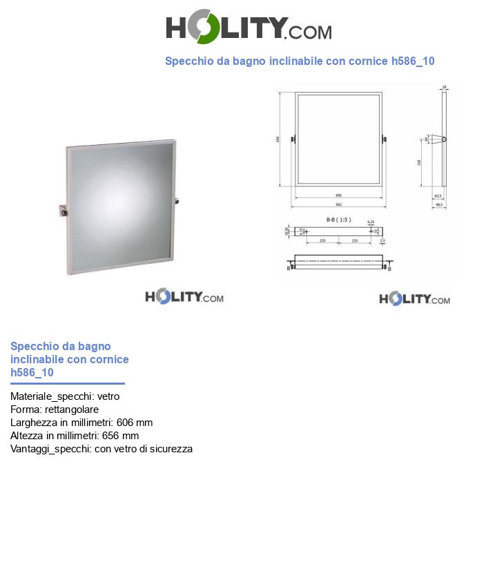 Specchio da bagno inclinabile con cornice h586_10