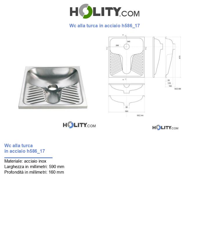 Wc alla turca in acciaio h586_17