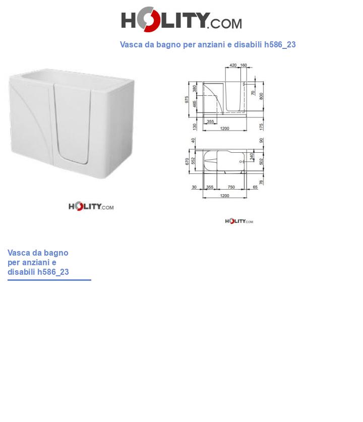 Vasca da bagno per anziani e disabili h586_23