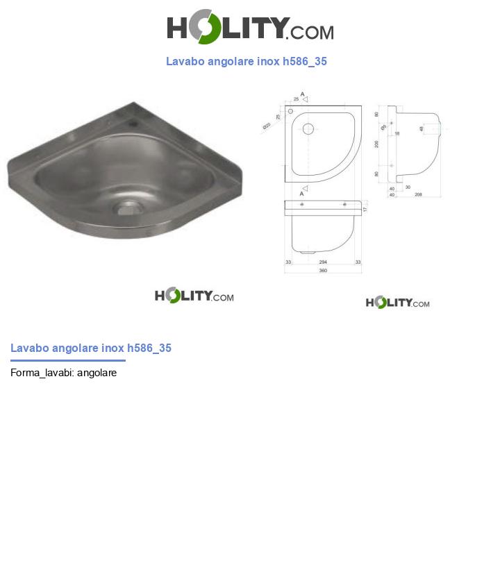 Lavabo angolare inox h586_35