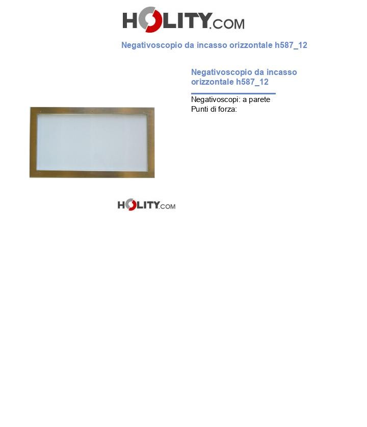 Negativoscopio da incasso orizzontale h587_12