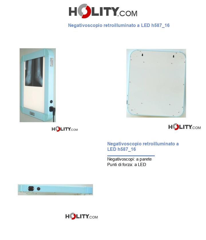 Negativoscopio retroilluminato a LED h587_16
