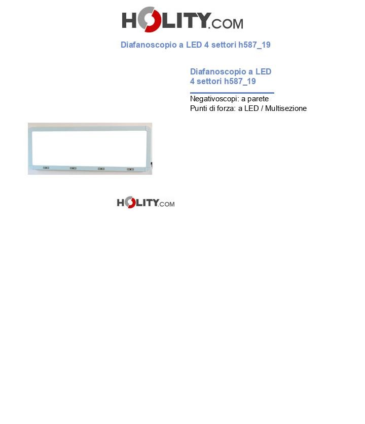 Diafanoscopio a LED 4 settori h587_19