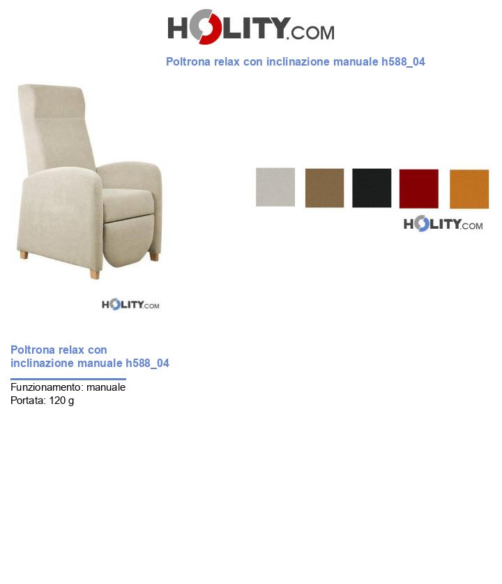 Poltrona relax con inclinazione manuale h588_04