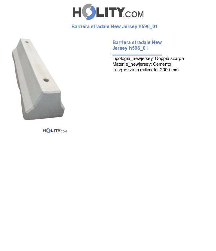 Barriera stradale New Jersey h596_01