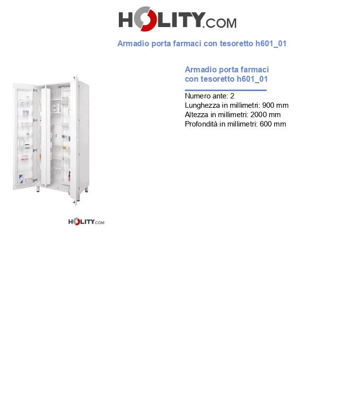 Armadio porta farmaci con tesoretto h601_01