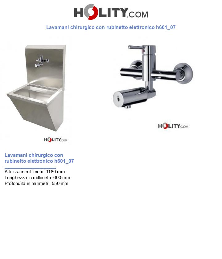 Lavamani chirurgico con rubinetto elettronico h601_07