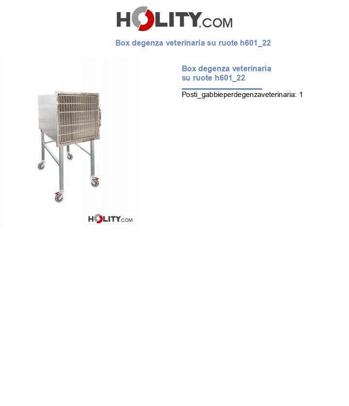 Box degenza veterinaria su ruote h601_22