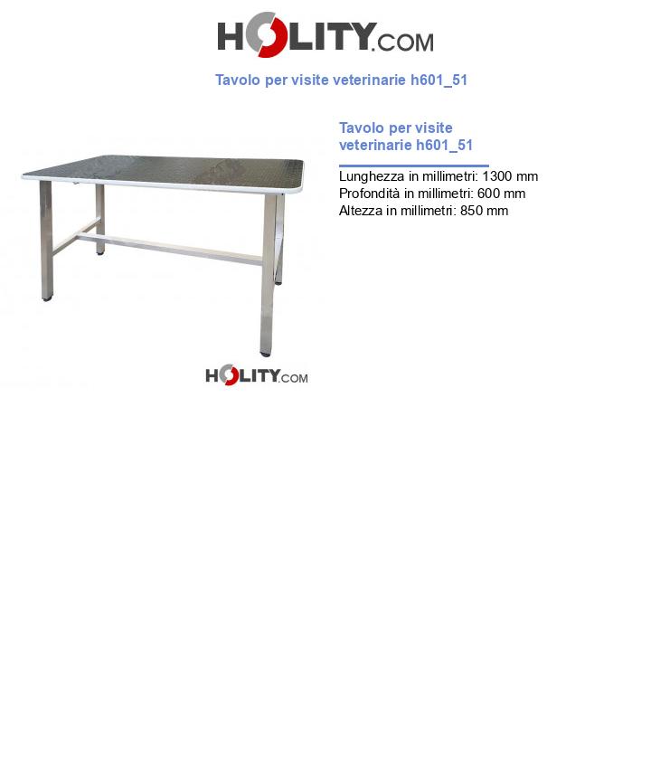 Tavolo per visite veterinarie h601_51