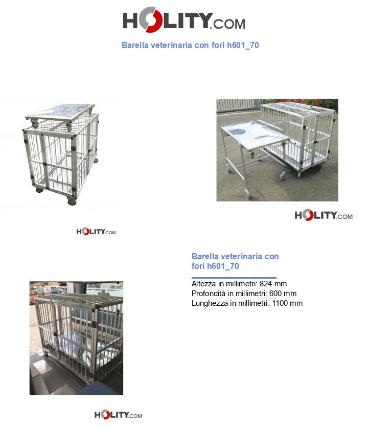 Barella veterinaria con fori h601_70