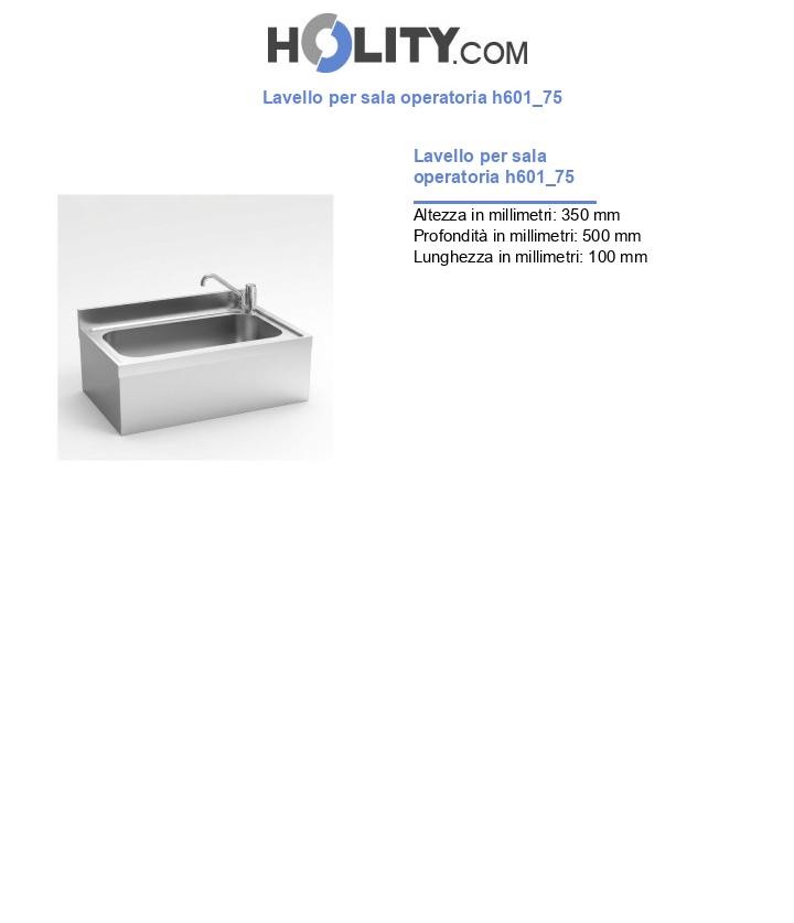 Lavello per sala operatoria h601_75