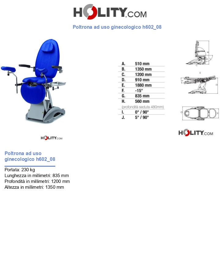 Poltrona ad uso ginecologico h602_08