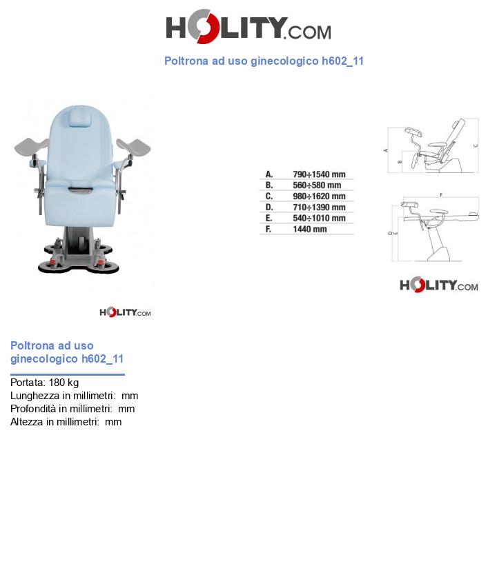 Poltrona ad uso ginecologico h602_11