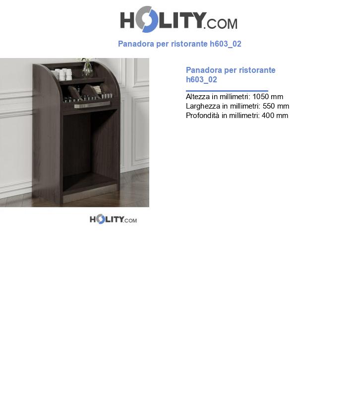 Panadora per ristorante h603_02