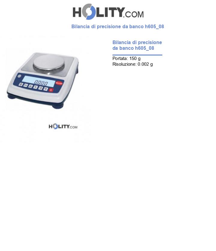 Bilancia di precisione da banco h605_08
