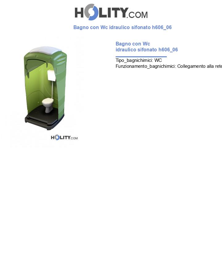 Bagno con Wc idraulico sifonato h606_06