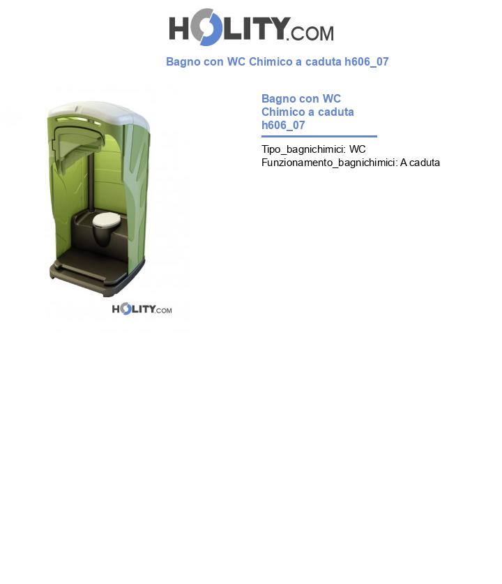 Bagno con WC Chimico a caduta h606_07