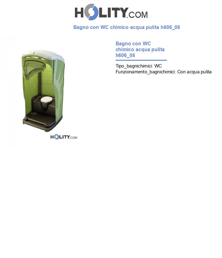 Bagno con WC chimico acqua pulita h606_08