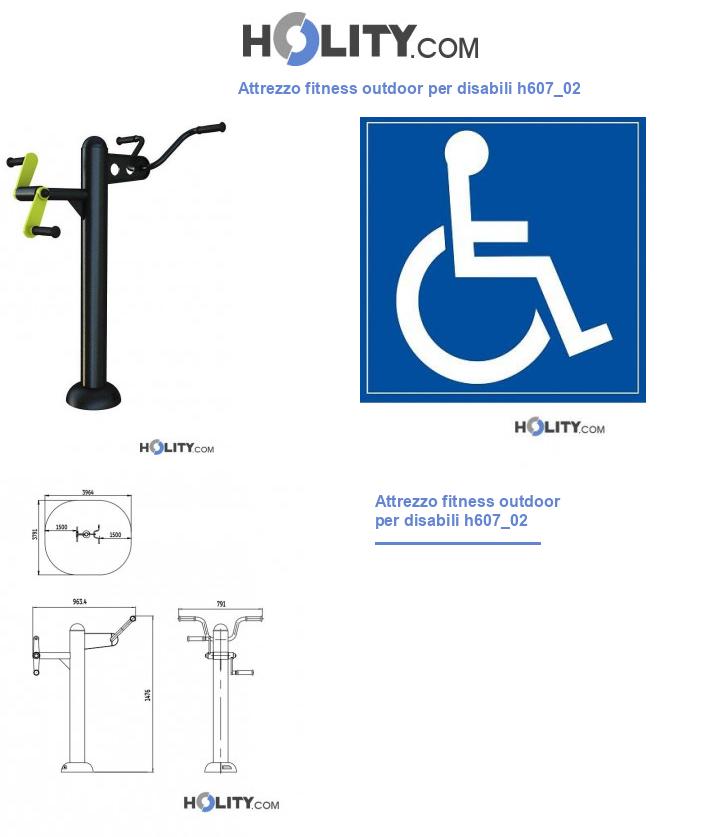 Attrezzo fitness outdoor per disabili h607_02