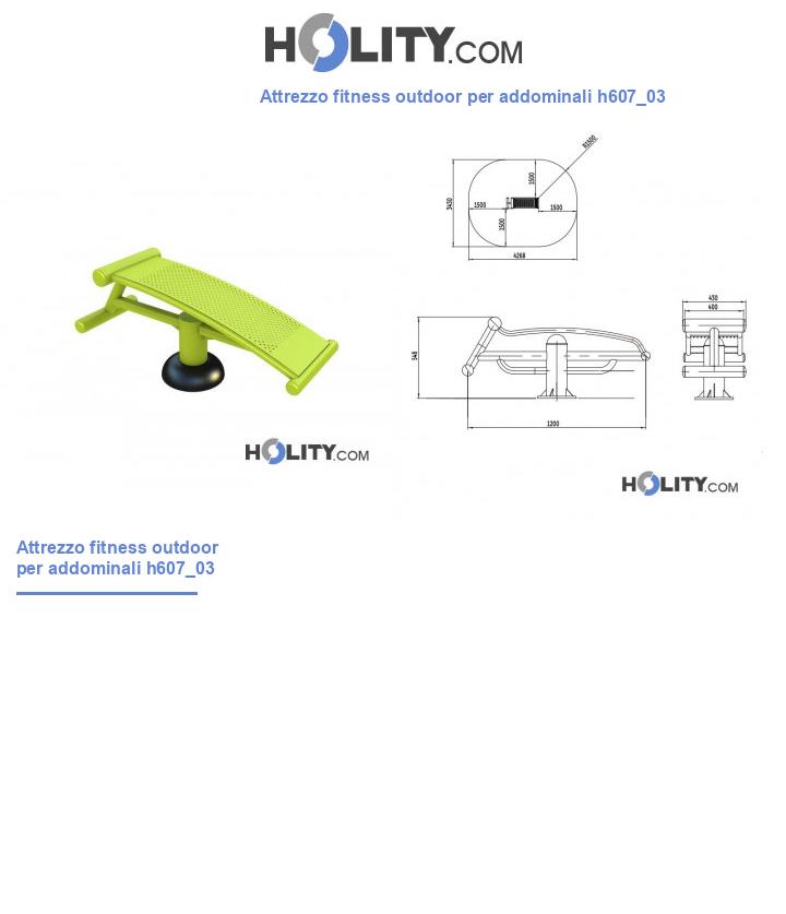 Attrezzo fitness outdoor per addominali h607_03