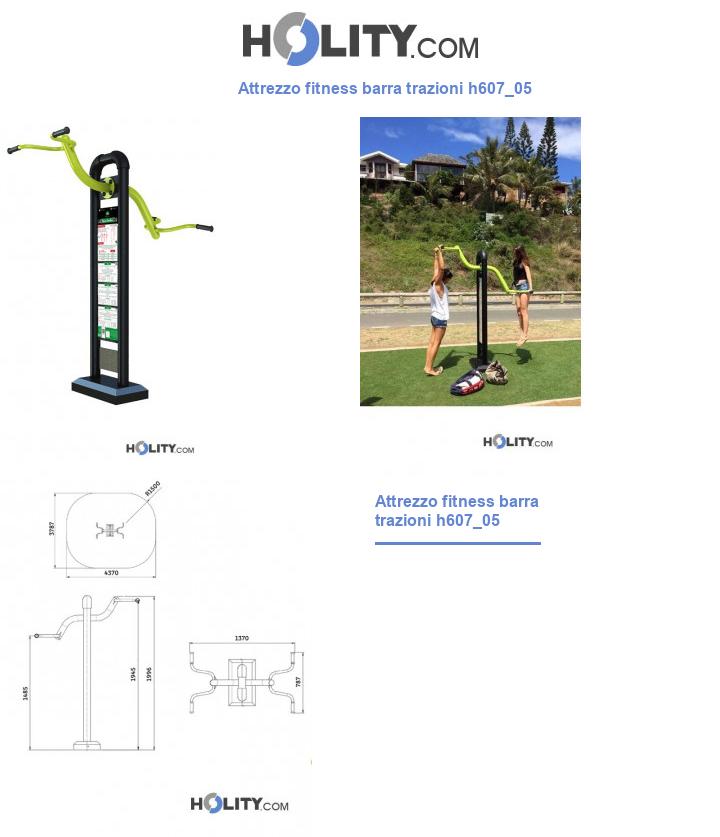 Attrezzo fitness barra trazioni h607_05