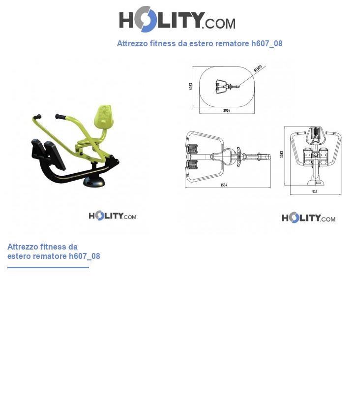 Attrezzo fitness da estero rematore h607_08