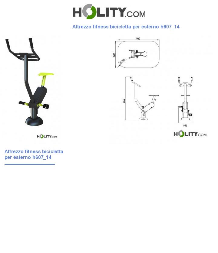 Attrezzo fitness bicicletta per esterno h607_14