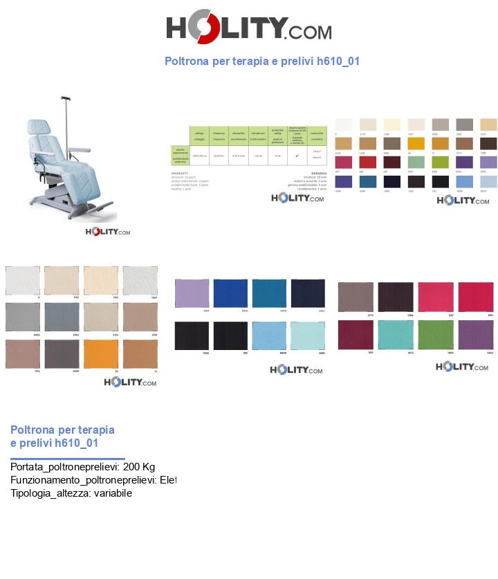 Poltrona per terapia e prelivi h610_01