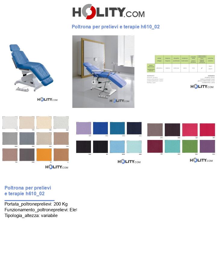 Poltrona per prelievi e terapie h610_02