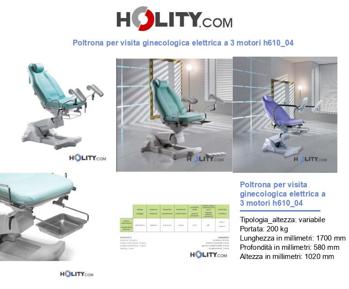 Poltrona per visita ginecologica elettrica a 3 motori h610_04