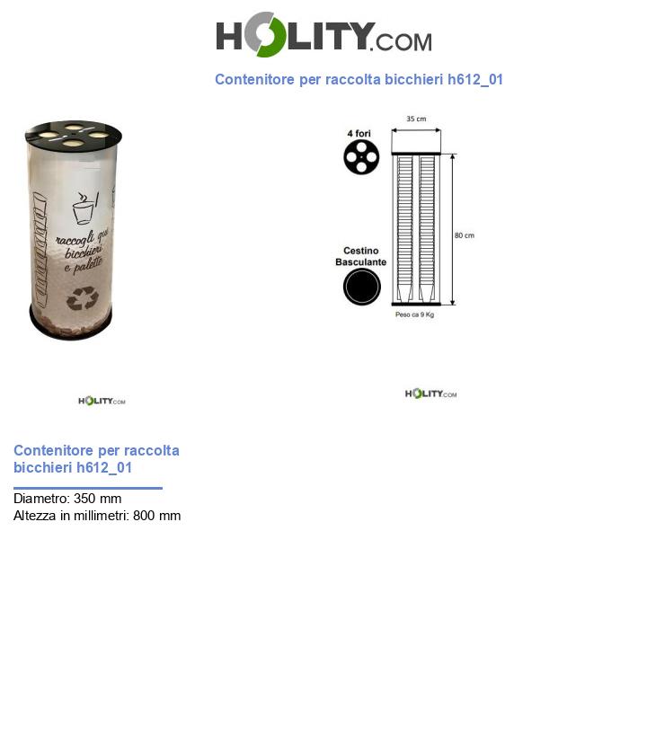 Contenitore per raccolta bicchieri h612_01