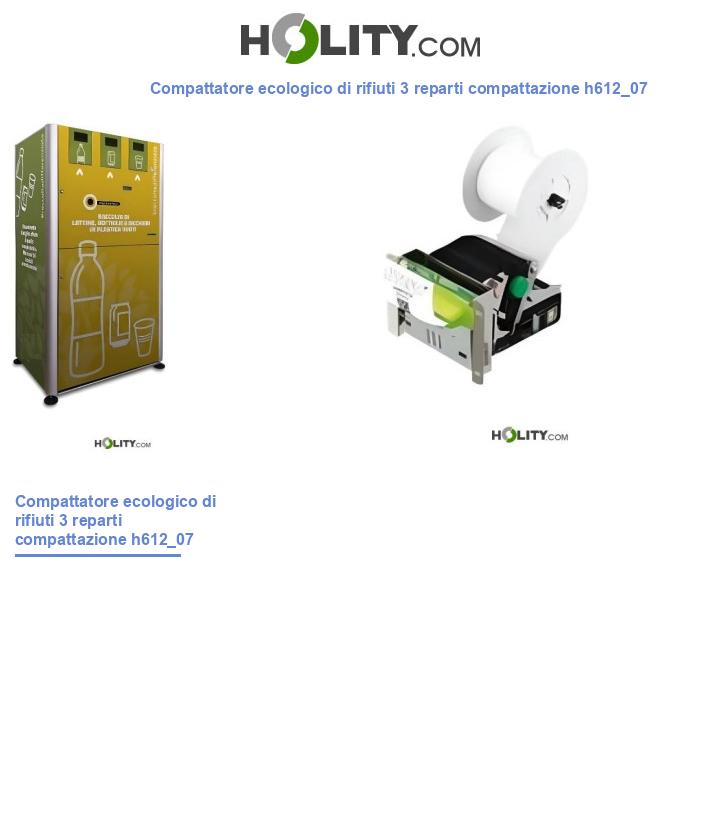 Compattatore ecologico di rifiuti 3 reparti compattazione h612_07